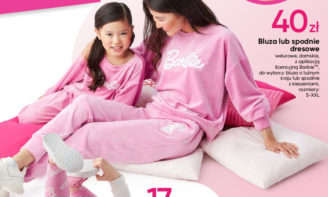 Spodnie damskie dresowe s-xxl barbie promocja