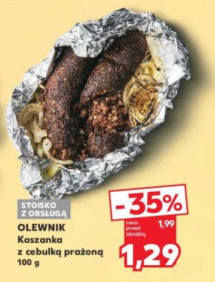 Kaszanka z cebulą Olewnik promocja