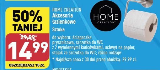 Uchwyt na papier toaletowy Home creation promocja