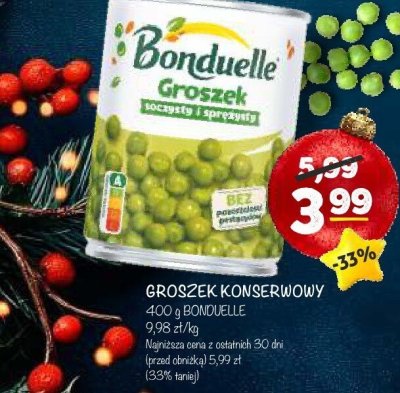 Groszek konserwowy Bonduelle promocja w Arhelan