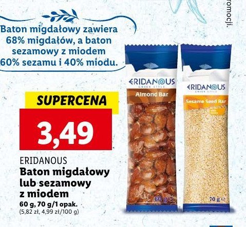 Baton migdałowy Eridanous promocja