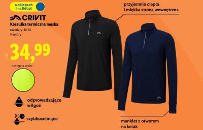 Koszulka termiczna męska  promocja w Lidl