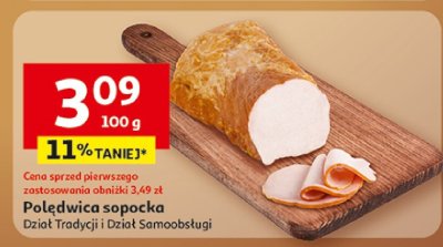 Polędwica sopocka, Dział Tradycji i Dział Samoobsługi promocja w Auchan