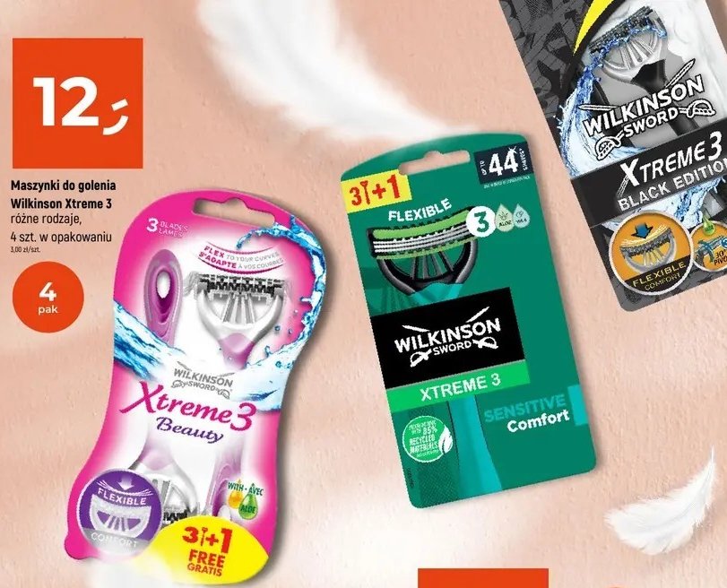 Maszynka do golenia Wilkinson xtreme 3 beauty sensitive promocja