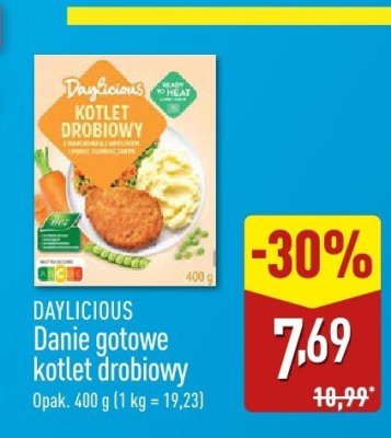 Kotlet drobiowy Danie gotowe DAYLICIOUS promocja w Aldi