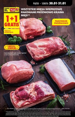 Mięso wieprzowe pakowane próżniowo Kraina Mięs promocja w Biedronka