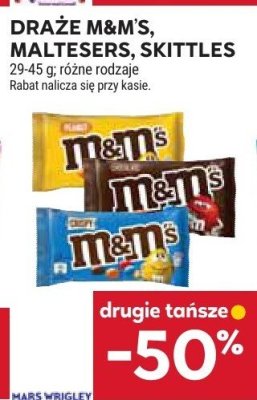 Draże M&M's, Maltesers, Skittles różne rodzaje promocja w Stokrotka
