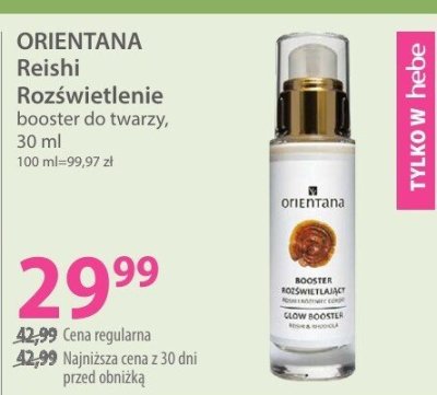 Booster ORIENTANA Retshi Rozświetlenie booster do twarzy promocja w Hebe