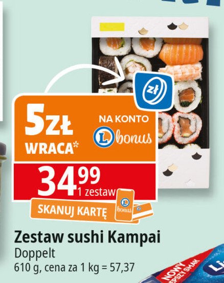 Sushi kampai Doppelt promocja