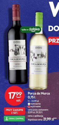 Wino Porca de Murca wytrawne czerwone promocja w Żabka