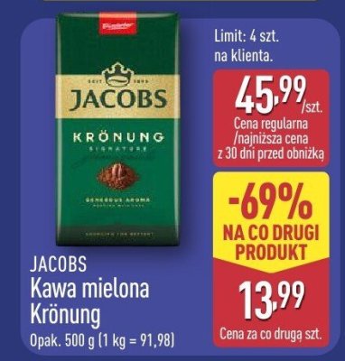 Kawa mielona Krönung promocja w Aldi