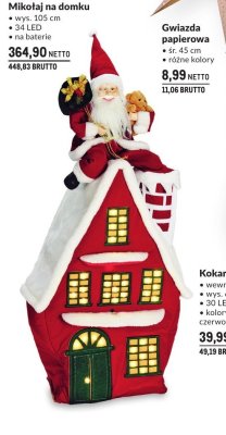 Mikołaj na domku promocja w Makro