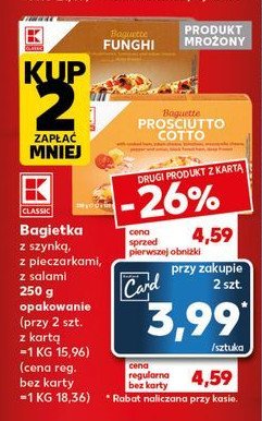Bagietka prosciutto cotto K-classic promocja