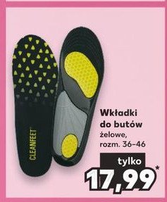 Wk艂adki do but贸w 偶elowe rozm. 36-46 promocja