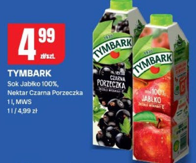 Nektar czarna porzeczka Tymbark promocja w Chorten