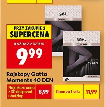 Rajstopy Moments 40 DEN, różne rodzaje promocja w Biedronka