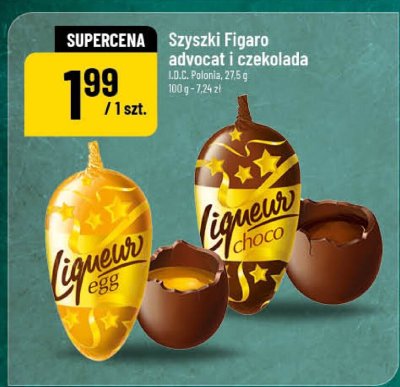 Szyszki Figaro advocat i czekolada promocja w POLOmarket