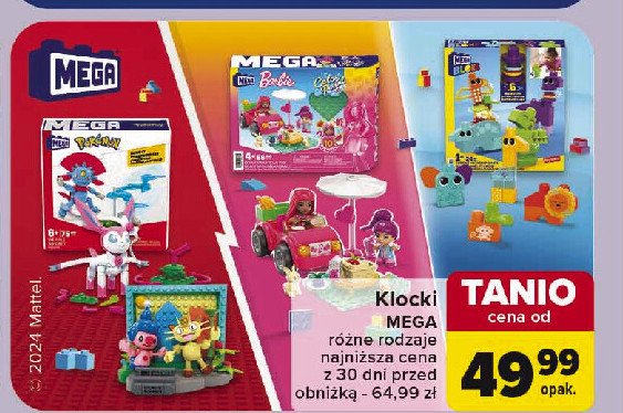 Klocki barbie&friends Mega bloks promocja