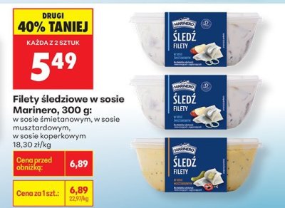Filety śledziowe w sosie śmietanowym promocja w Biedronka