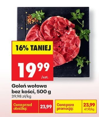 Goleń wołowa bez kości promocja w Biedronka