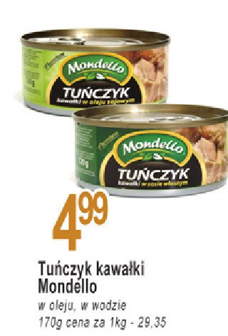 Tuńczyk kawałki w oleju sojowym Mondello promocja
