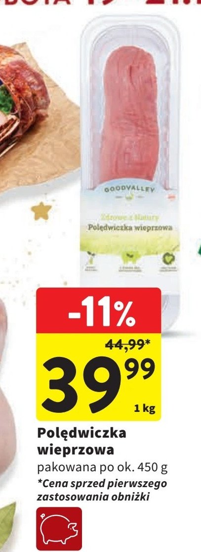 Polędwiczka wieprzowa Goodvalley promocja w Intermarche