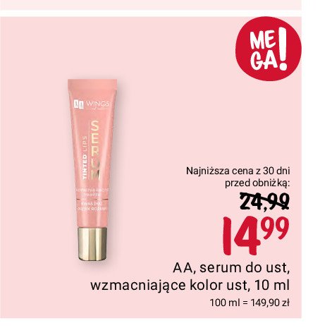 Serum wzmacniaj膮ce kolor ust Aa wings of color promocja