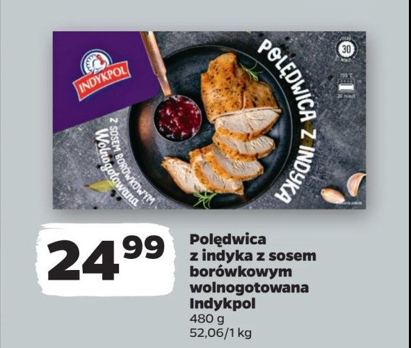 Polędwica z indyka z sosem borówkowym Indykpol promocja