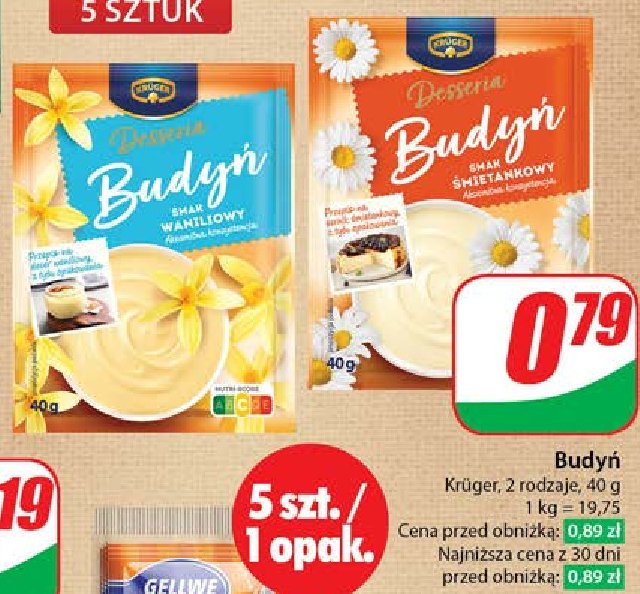 Budyń waniliowy Kruger promocja w Dino