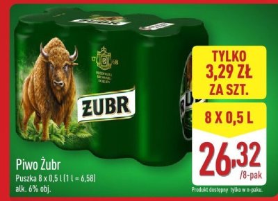 Piwo Żubr 8-pak promocja w Aldi