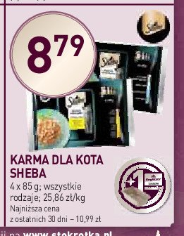 Karma dla kota z drobiem Sheba selection promocja