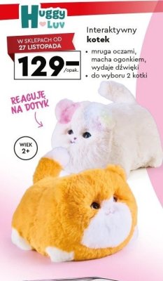 Interaktywny kotek Huggy Luv promocja w Biedronka