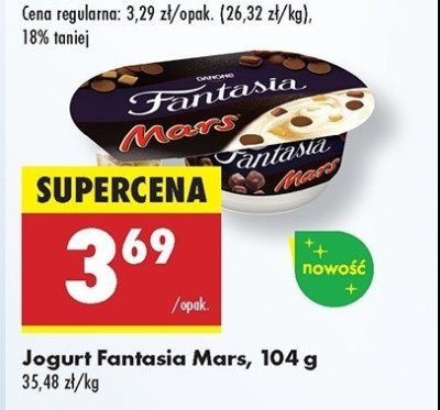 Jogurt mars Danone fantasia promocja