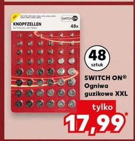 Ogniwa guzikowe xxl Switch on promocja w Kaufland