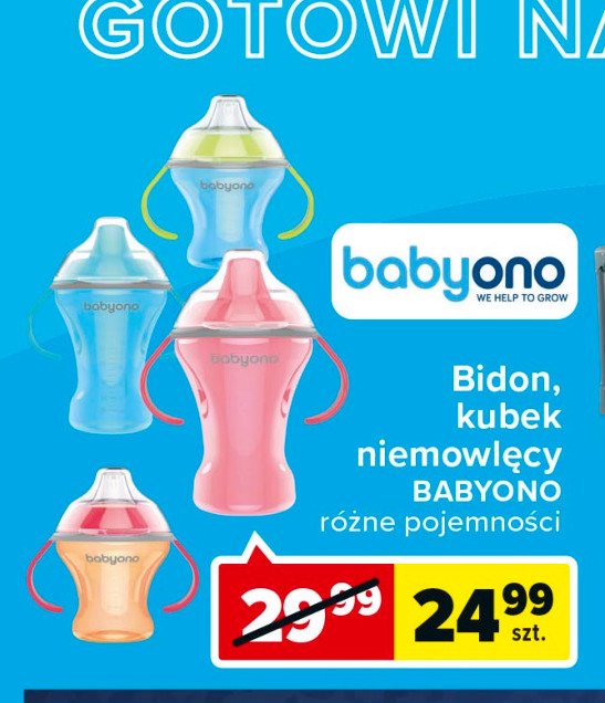 Bidon sportowy ze s艂omk膮 Babyono promocja