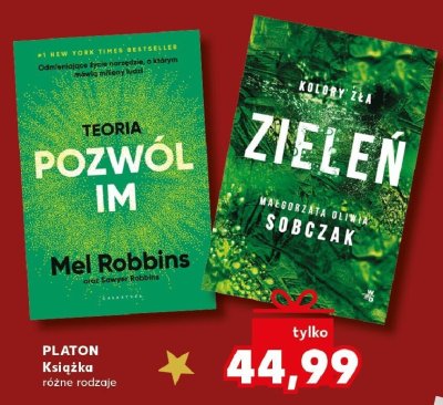 Książka PLATON Zieleń Kolory zła Małgorzata Oliwia Sobczak promocja w Kaufland