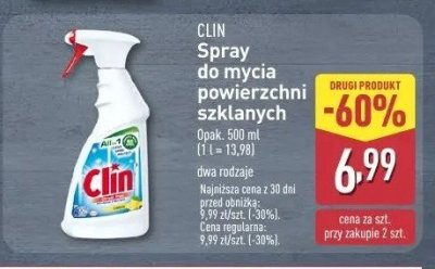 P艂yn do mycia szyb cytrynowy Clin promocja