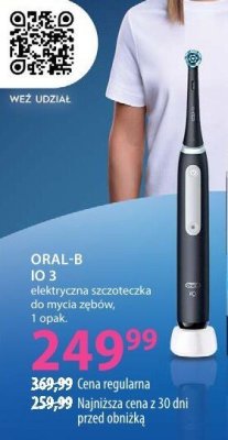 Szczoteczka elektryczna ORAL-B iO 3 do mycia zębów promocja w Hebe
