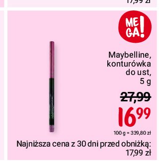 Kontur贸wka 92 divine wine MAYBELLINE NEW YORK promocja
