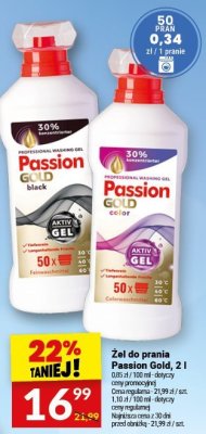 Żel do prania Passion Gold Color, 2 l promocja w Twój Market