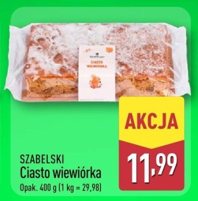 Ciasto wiewiórka SZABELSKI promocja w Aldi