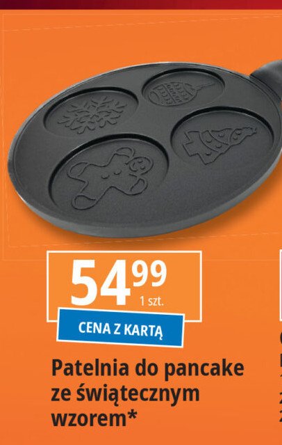 Patelnia do pancakes ze świątecznym wzorem promocja