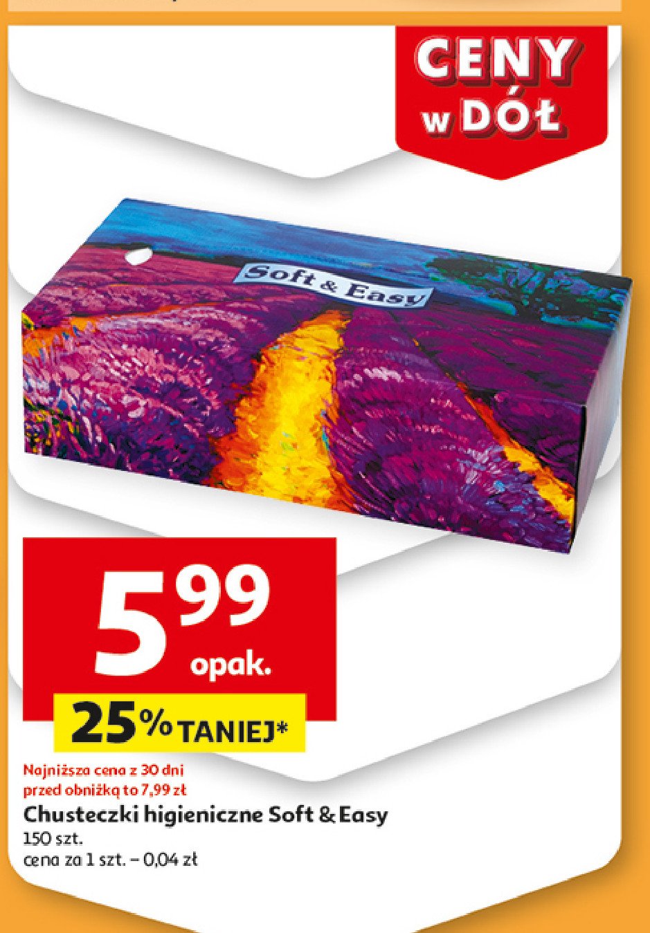 Chusteczki higieniczne Soft & easy promocja