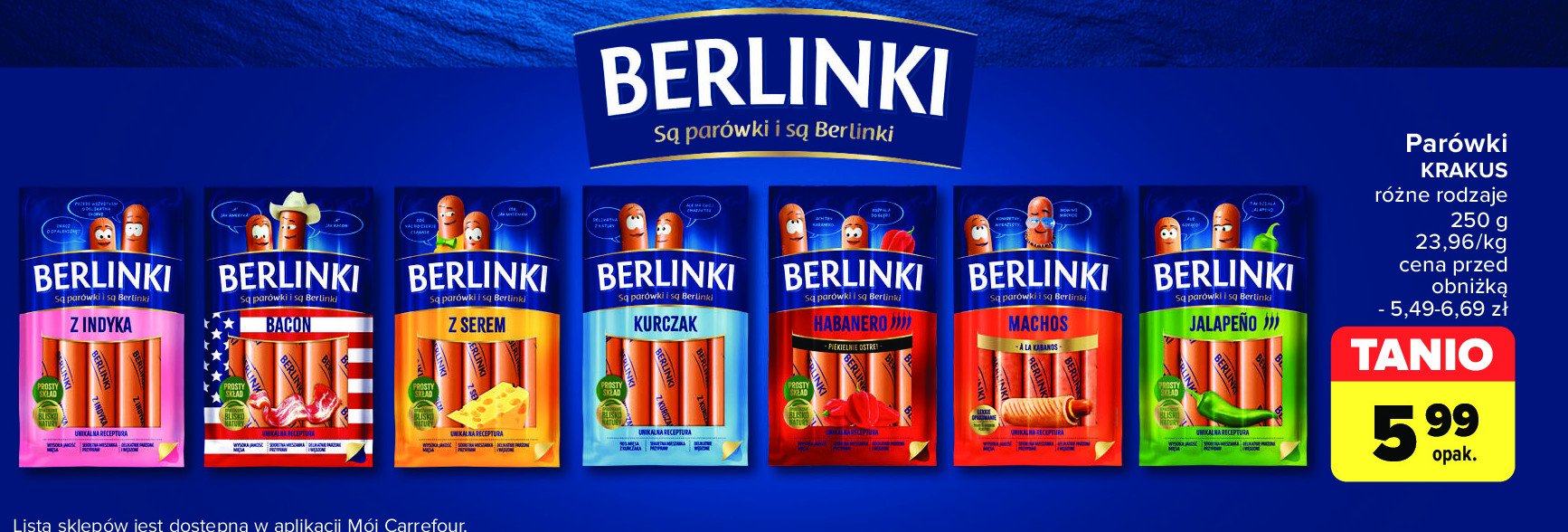 Parówki bacon Morliny berlinki promocja