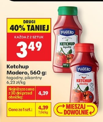 Ketchup Madero, 560 g pikantny promocja w Biedronka