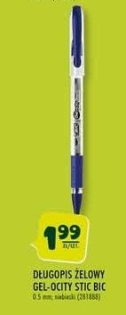 Długopis żelowy illusion Bic gelocity promocja