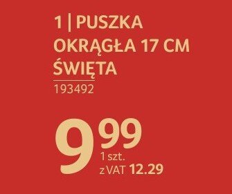 Puszka okrągła 17 cm Święta promocja w Selgros