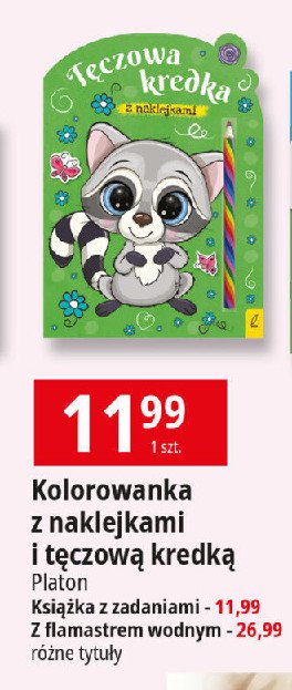 Kolorowanka tęczowa kredka promocja