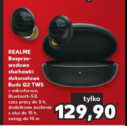 S艂uchawki buds q2 tws Realme promocja