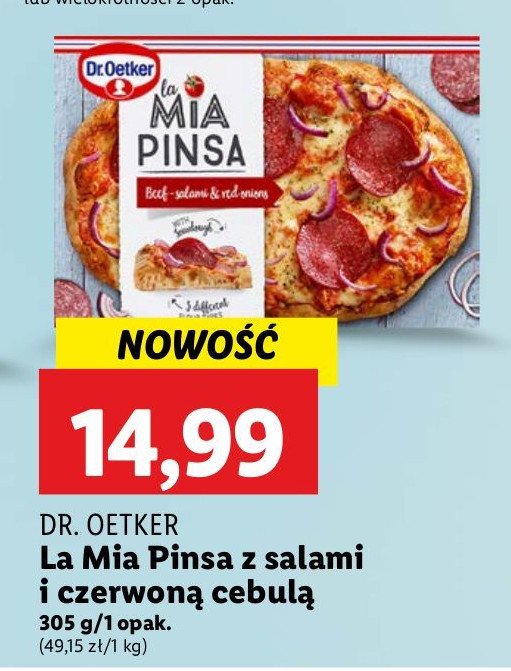 Pinsa z salami Dr. oetker promocja